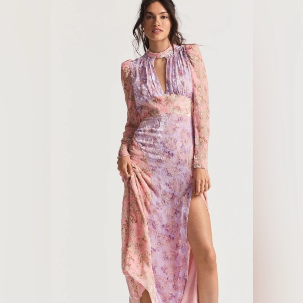 Floral Pink Maxi Dress